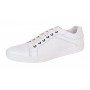 Sneakers barbati casual din piele naturala - Model Alb 1021